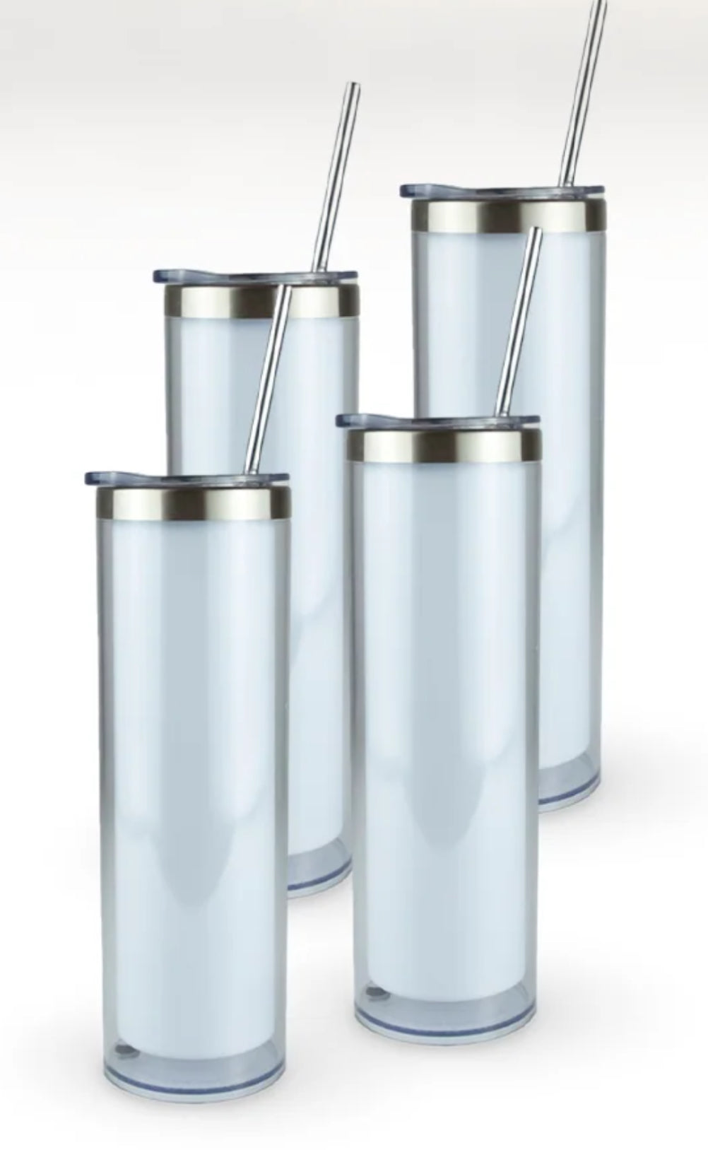 20 oz Skinny Snow Globe Cup