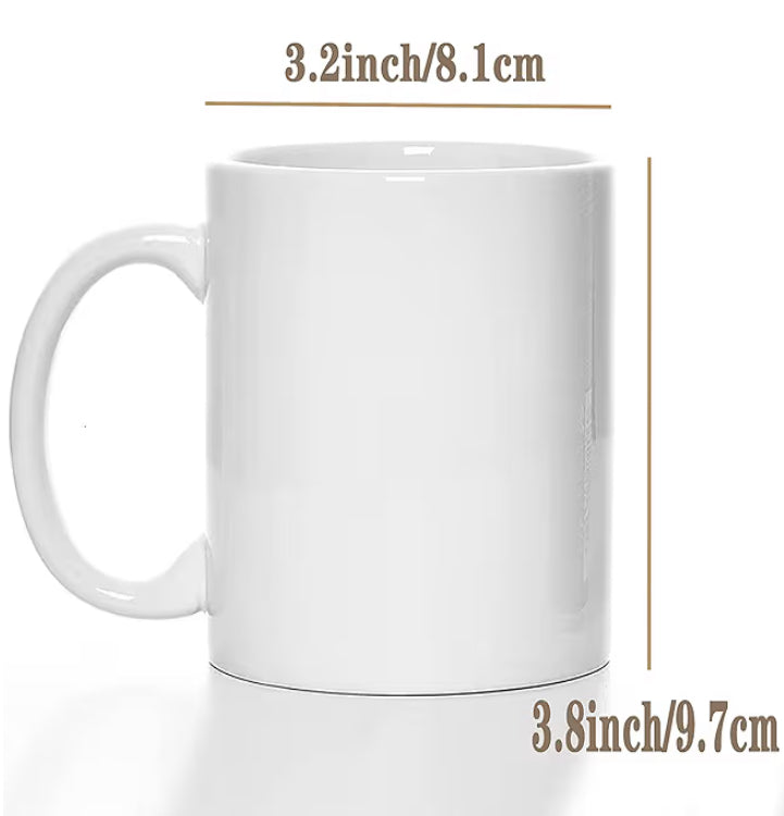 White Ceramic Coffee Mug 11oz