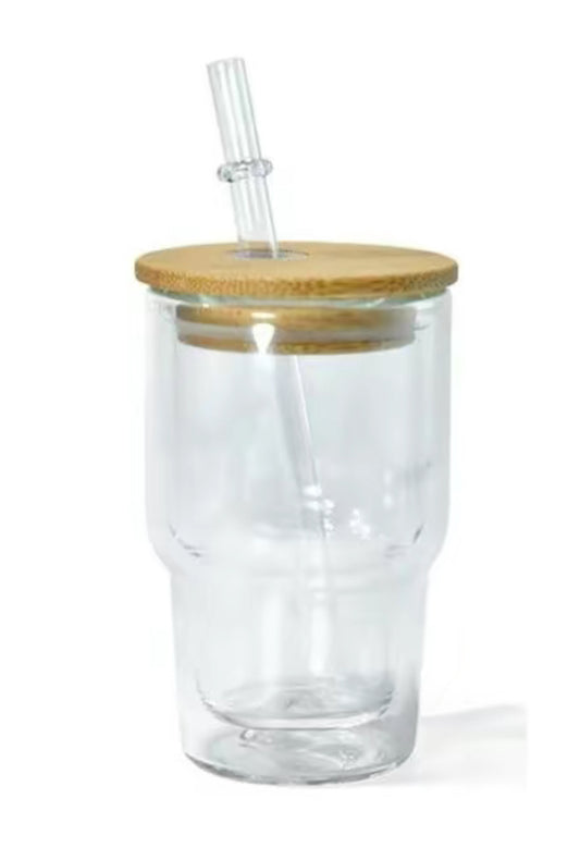 3oz. Glass snow globe shot glass tumbler