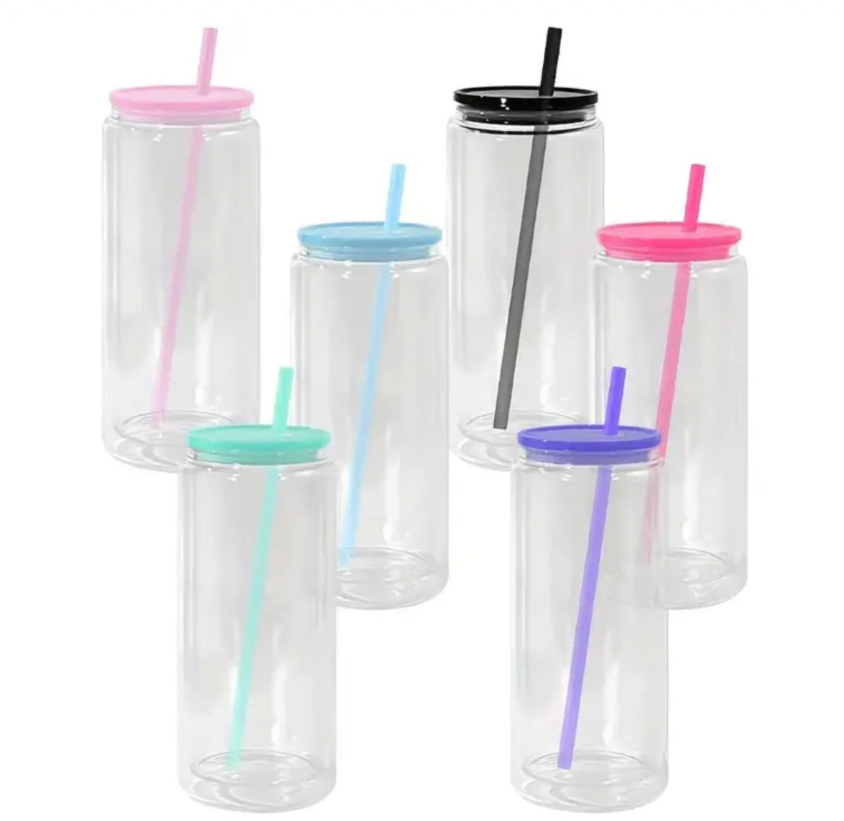 Clear Plastic Snow Globe Can Cup